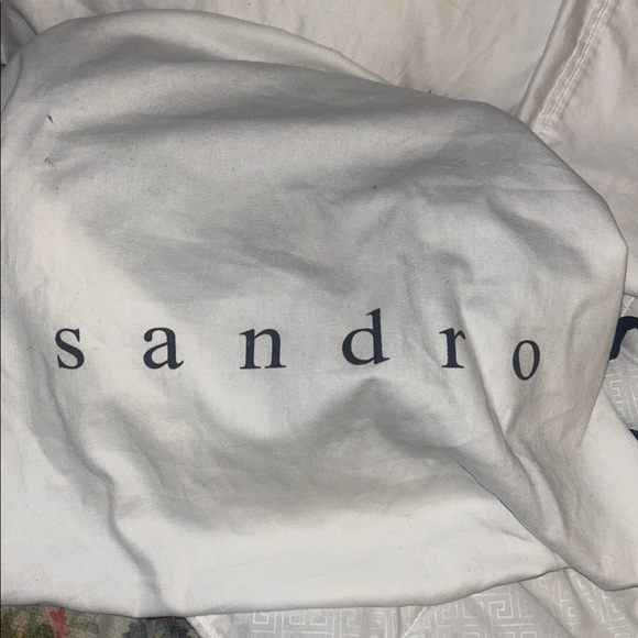 Sandro YZA black leather handbag - Picture 4 of 8